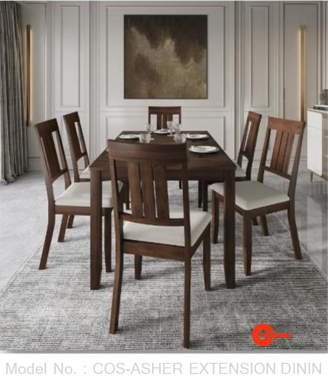 COS-ASHER EXTENSION DINING SET